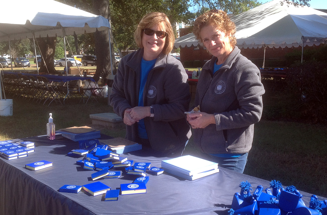 Janet Lindsey and Cheron Seaman manning the information table Janet Lindsey and Cheron Seaman manning the information table