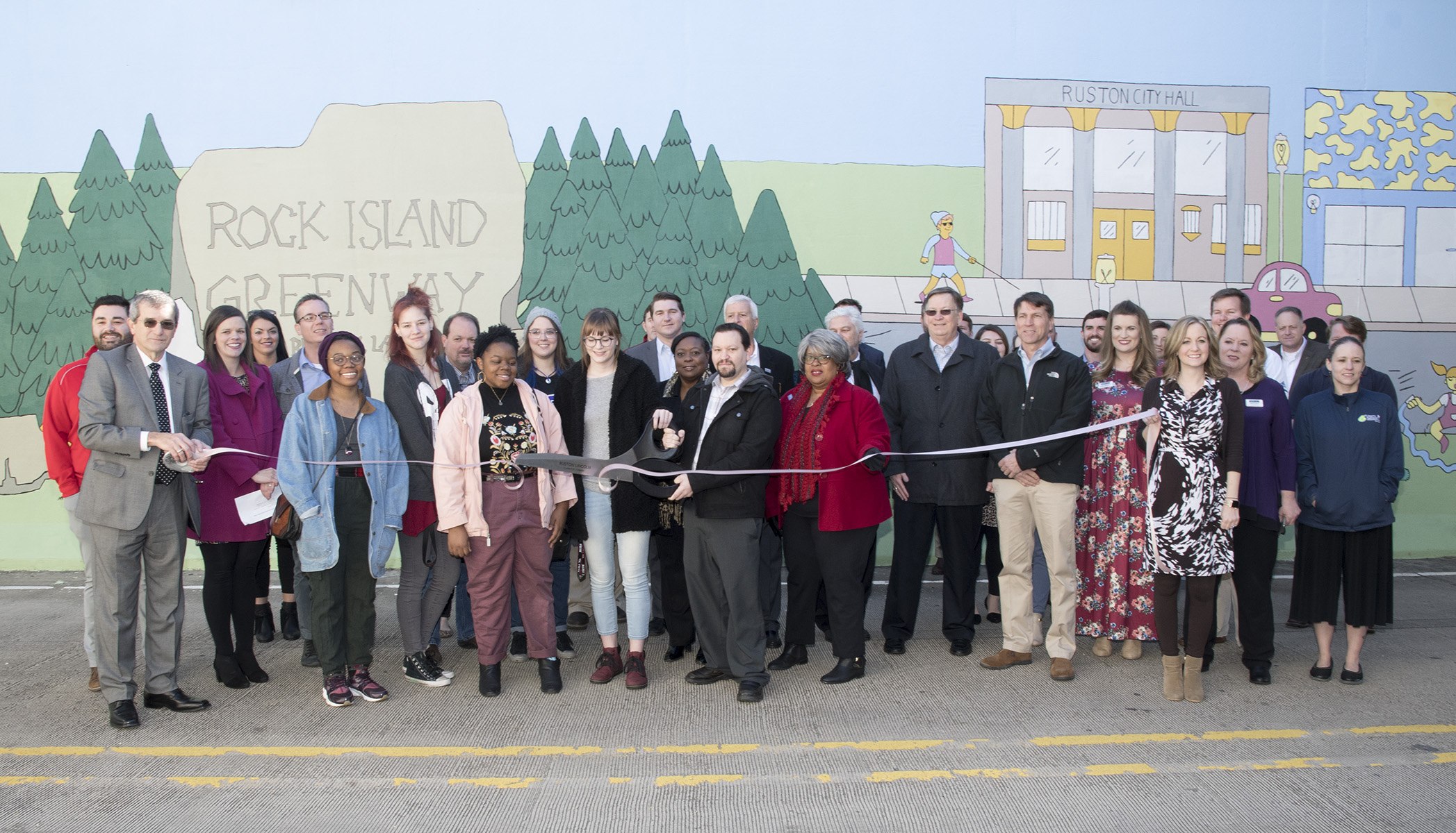 Rock Island Greenway Mural Ribbon Cutting Rock Island Greenway Mural Ribbon Cutting