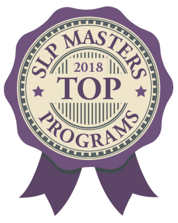 Speech-Language Pathology Masters Badge 2018 Top Speech-Language Pathology Masters Badge